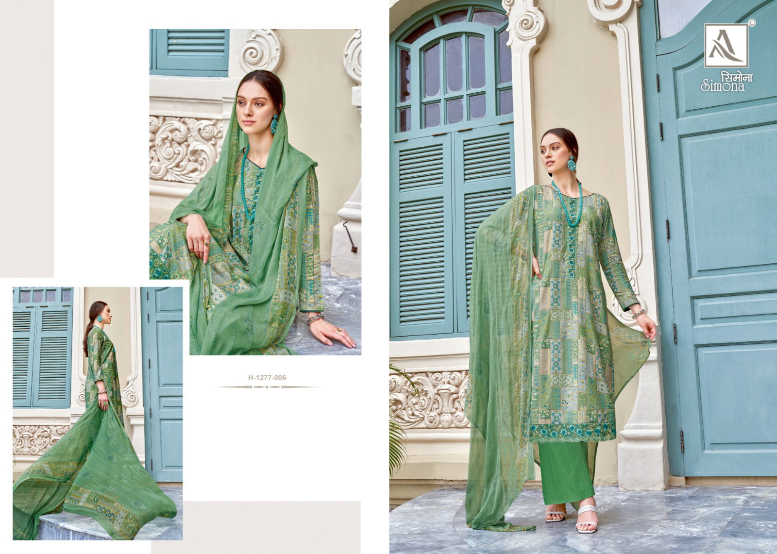 Simona By Alok Printed Designer Dress Material Catalog
